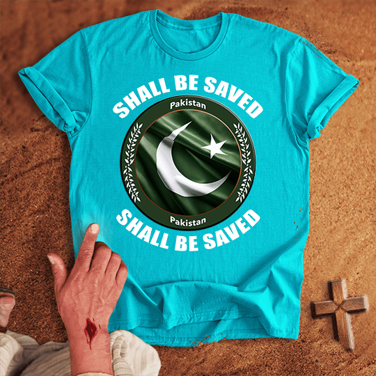 Pakistan Shall Be Saved T Shirt - Black M | Biblical & Scripture Inspired Apparel | Jesus Monk