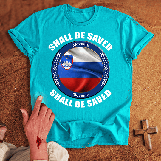 Slovenia Shall Be Saved T Shirt - Black M | Biblical & Scripture Inspired Apparel | Jesus Monk