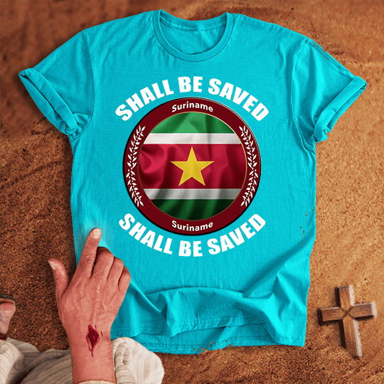 Suriname Shall Be Saved T Shirt - Sport Grey M | Biblical & Scripture Inspired Apparel | Jesus Monk