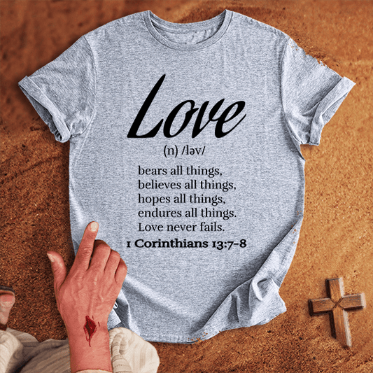 Love N Ləv T Shirt - Red M | Biblical & Scripture Inspired Apparel | Jesus Monk