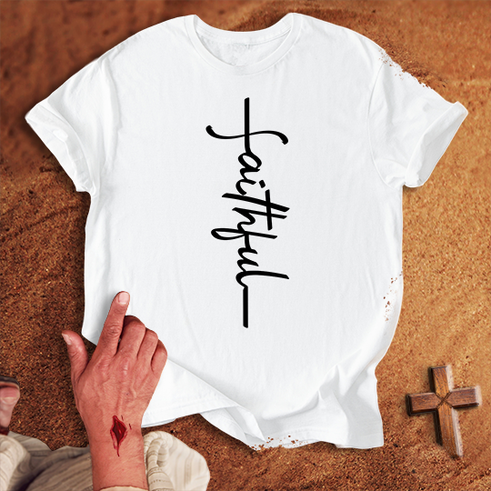 Faithful Word Cross T-shirt