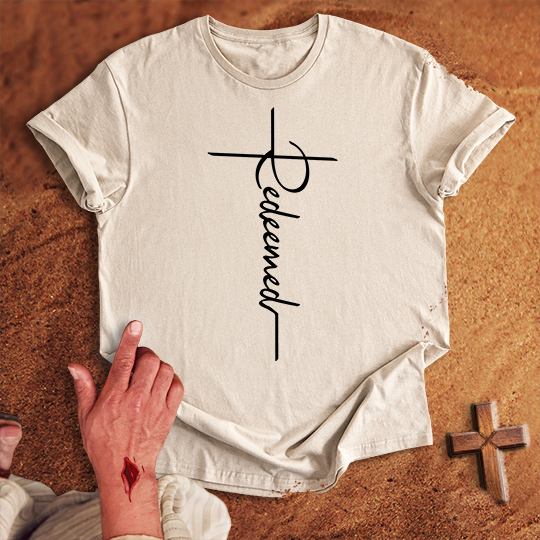 Redeemed Word Cross T-shirt