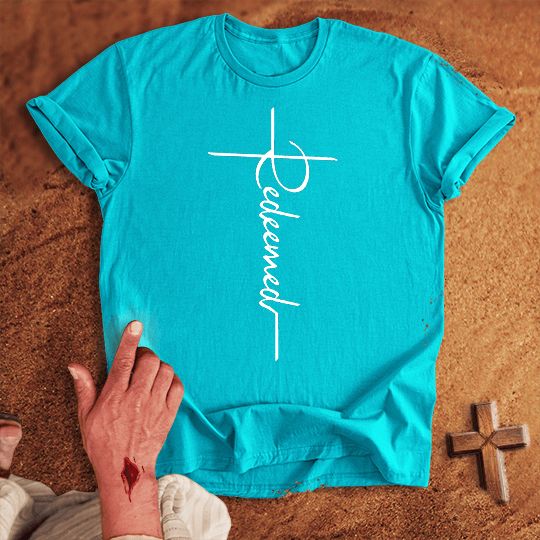 Redeemed Word Cross T-shirt