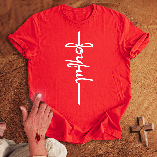 Joyful Word Cross T-shirt