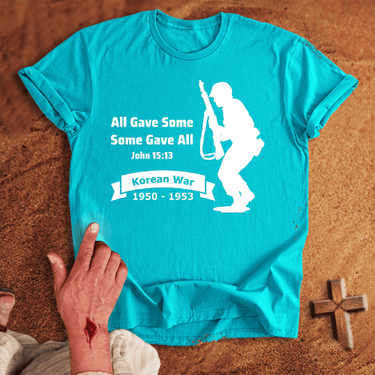 All Gave Some Some Gave All Korean War T Shirt - Navy M | Biblical & Scripture Inspired Apparel | Jesus Monk