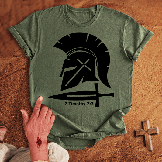 Soldier Of Jesus Christ T Shirt 1 - Black M | Biblical & Scripture Inspired Apparel | Jesus Monk
