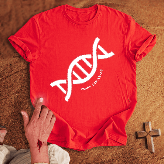 Fearfully And Wonderfully Made T Shirt - Sport Grey M | Biblical & Scripture Inspired Apparel | Jesus Monk