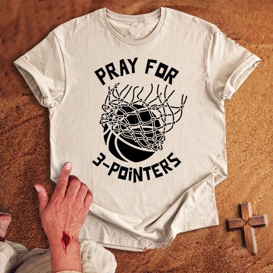 Pray for Basketball 3-pointers T-shirt