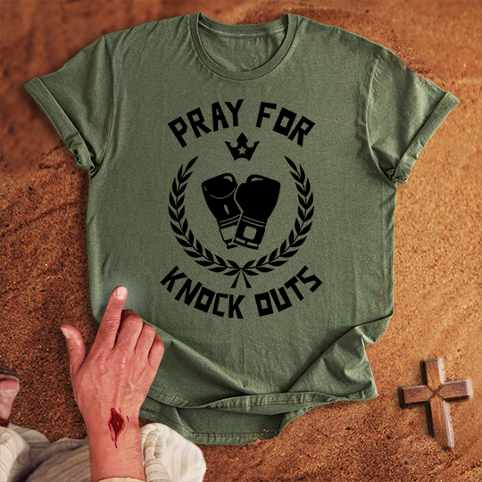 Pray for Boxing Knockouts T-shirt