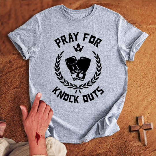 Pray for Boxing Knockouts T-shirt