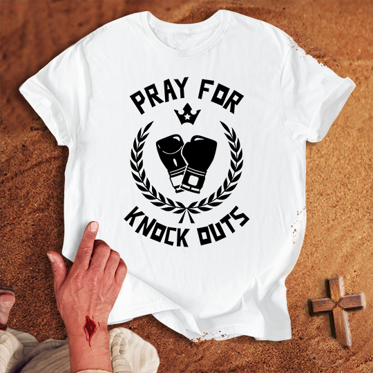 Pray for Boxing Knockouts T-shirt