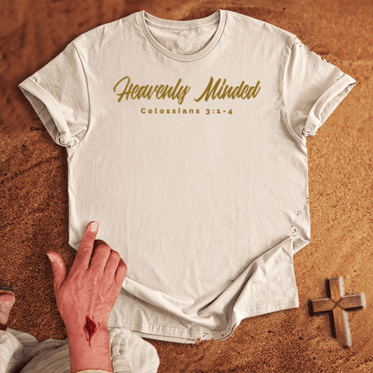 Heavenly Minded T Shirt - Black M | Biblical & Scripture Inspired Apparel | Jesus Monk