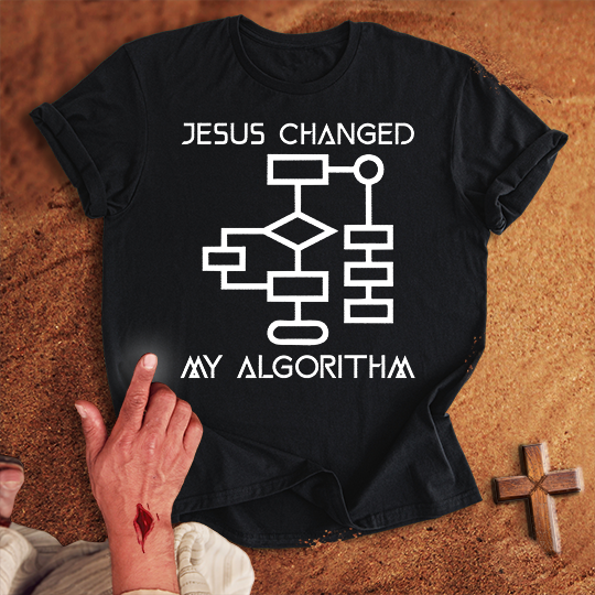 Jesus Changed My Algorithm T-shirt