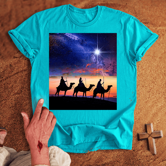 Three Wisemen T Shirt - Black M | Biblical & Scripture Inspired Apparel | Jesus Monk
