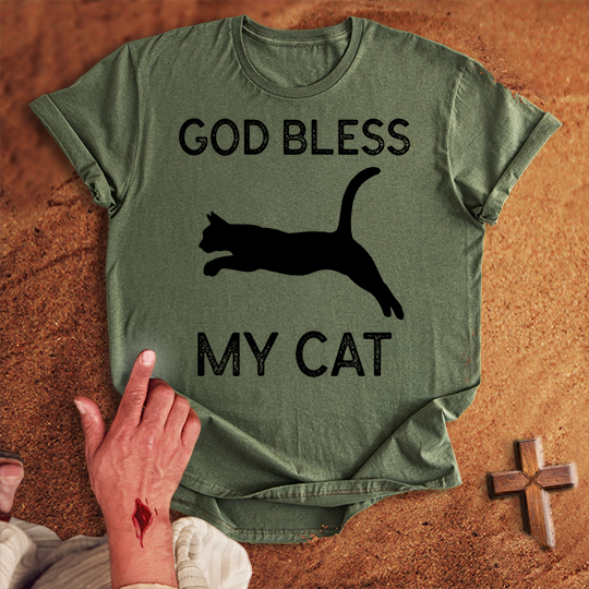 God Bless My Cat T-shirt