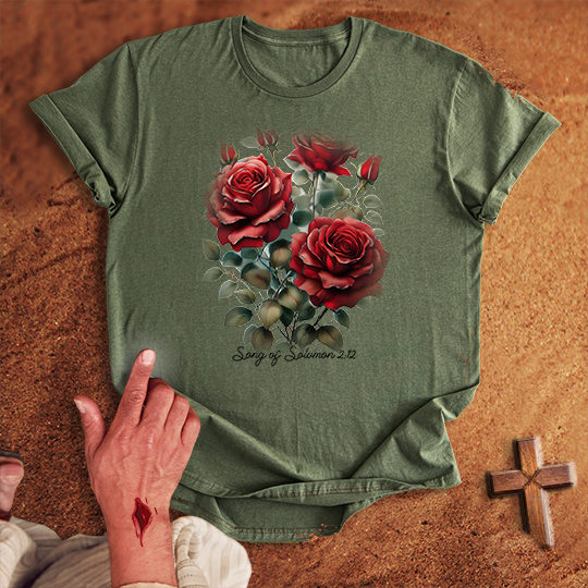 Red Rose Flowers T-shirt