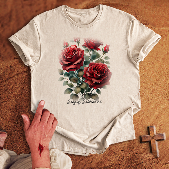 Red Rose Flowers T-shirt