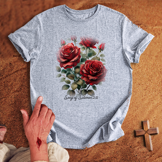 Red Rose Flowers T-shirt