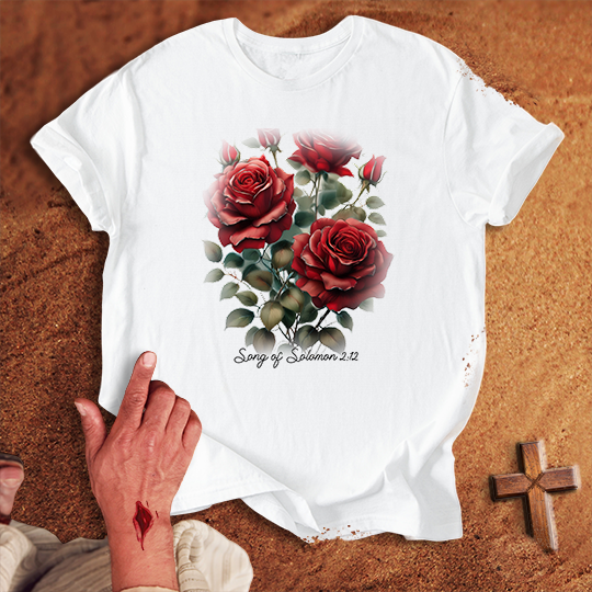 Red Rose Flowers T-shirt