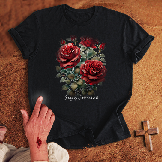 Red Rose Flowers T-shirt