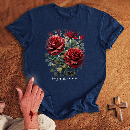 Red Rose Flowers T-shirt