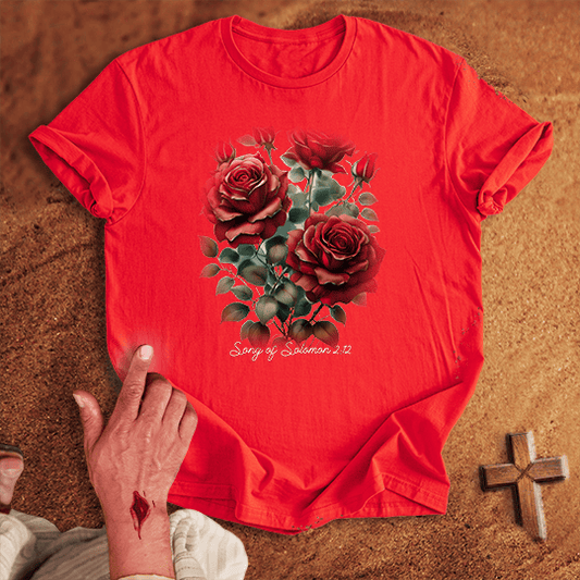 Red Rose Flowers T-shirt