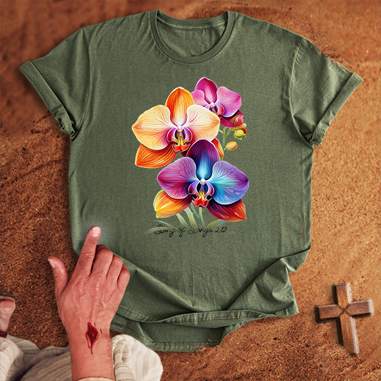 Vibrant Orchid Flowers T-shirt
