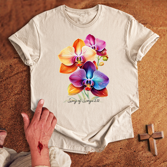 Vibrant Orchid Flowers T-shirt