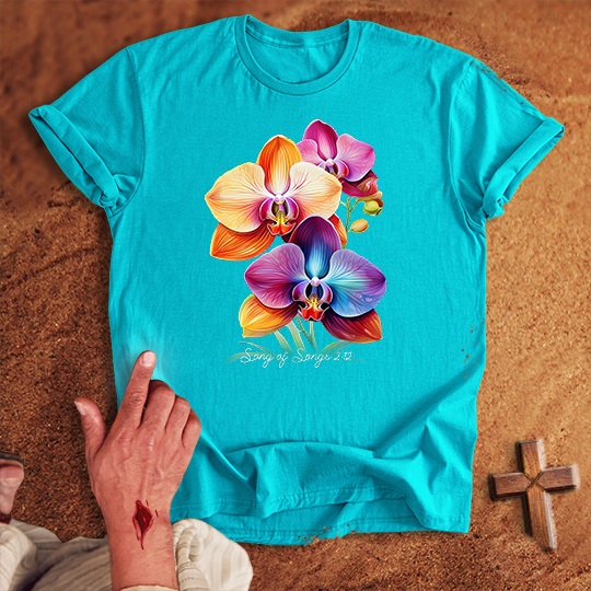 Vibrant Orchid Flowers T-shirt