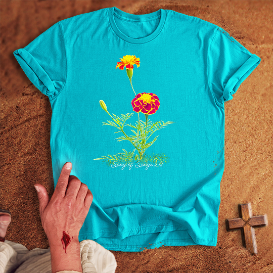 Vibrant Marigold Flowers T-shirt
