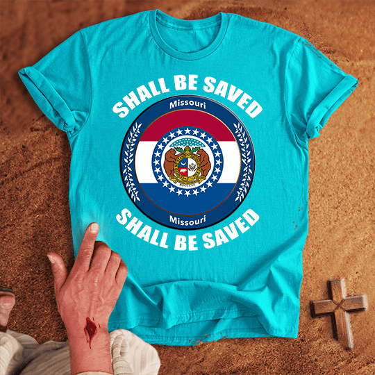 Missouri Shall Be Saved T Shirt - Sand M | Biblical & Scripture Inspired Apparel | Jesus Monk