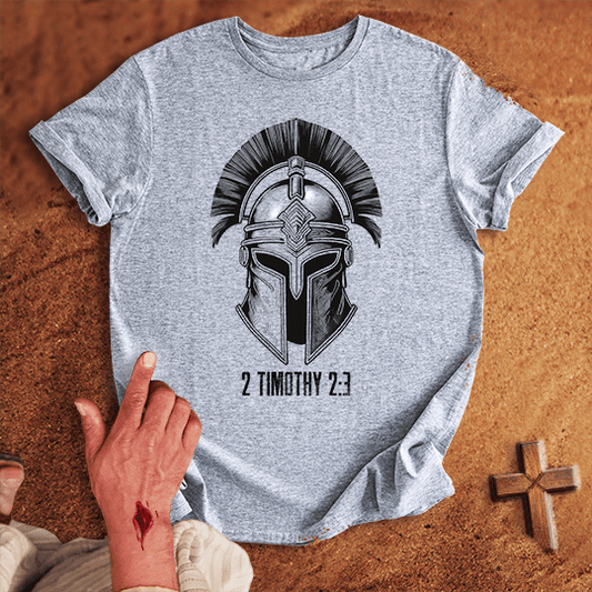 Soldier Of Jesus Christ 4 T Shirt - Tropical Blue M | Biblical & Scripture Inspired Apparel | Jesus Monk
