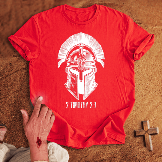 Soldier Of Jesus Christ 4 T Shirt - Sport Grey M | Biblical & Scripture Inspired Apparel | Jesus Monk