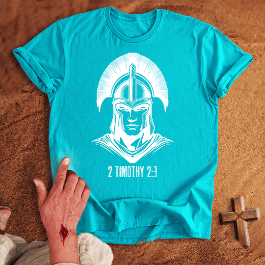 Soldier Of Jesus Christ 6 T Shirt - Red M | Biblical & Scripture Inspired Apparel | Jesus Monk
