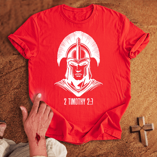 Soldier Of Jesus Christ 7 T Shirt - Tropical Blue M | Biblical & Scripture Inspired Apparel | Jesus Monk