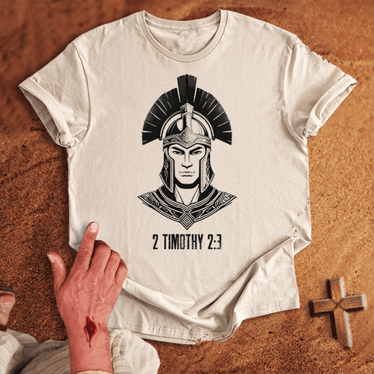 Soldier Of Jesus Christ 10 T Shirt - Navy M | Biblical & Scripture Inspired Apparel | Jesus Monk