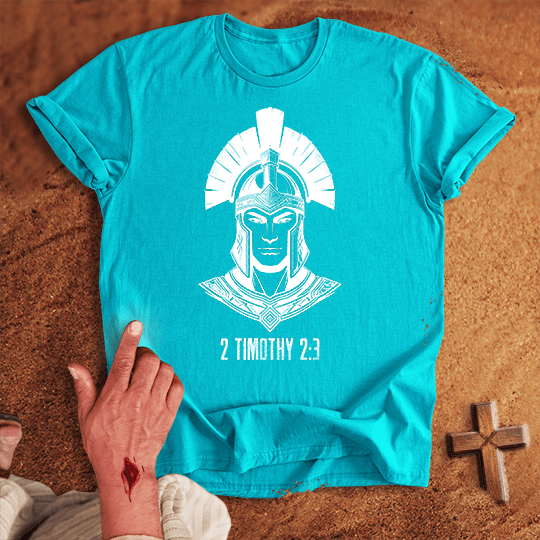 Soldier Of Jesus Christ 10 T Shirt - Sand M | Biblical & Scripture Inspired Apparel | Jesus Monk