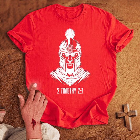 Soldier Of Jesus Christ 11 T Shirt - Sport Grey M | Biblical & Scripture Inspired Apparel | Jesus Monk