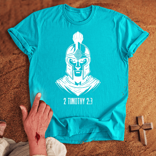 Soldier Of Jesus Christ 11 T Shirt - Red M | Biblical & Scripture Inspired Apparel | Jesus Monk