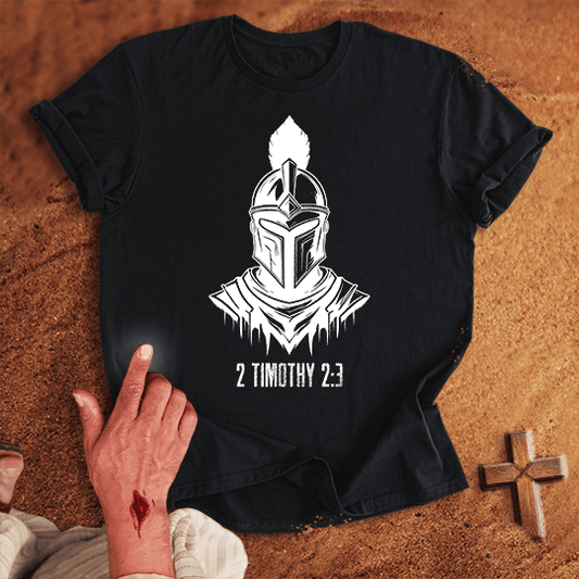 Soldier Of Jesus Christ 13 T Shirt - White M | Biblical & Scripture Inspired Apparel | Jesus Monk
