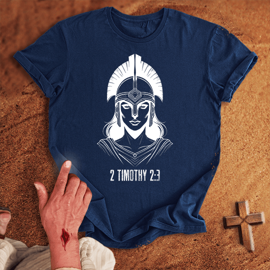 Soldier Of Jesus Christ 14 T Shirt - Sand S | Biblical & Scripture Inspired Apparel | Jesus Monk