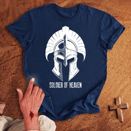 Soldier Of Heaven 6 T Shirt - Tropical Blue S | Biblical & Scripture Inspired Apparel | Jesus Monk