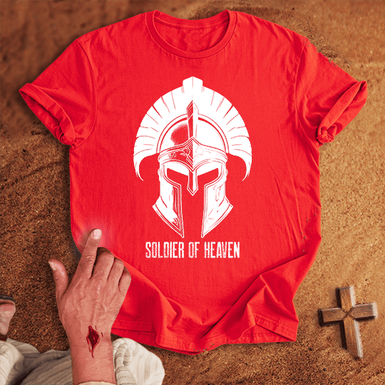 Soldier Of Heaven 6 T Shirt - Tropical Blue M | Biblical & Scripture Inspired Apparel | Jesus Monk