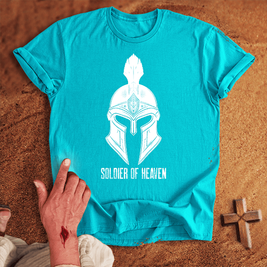 Soldier Of Heaven 10 T Shirt - Black M | Biblical & Scripture Inspired Apparel | Jesus Monk