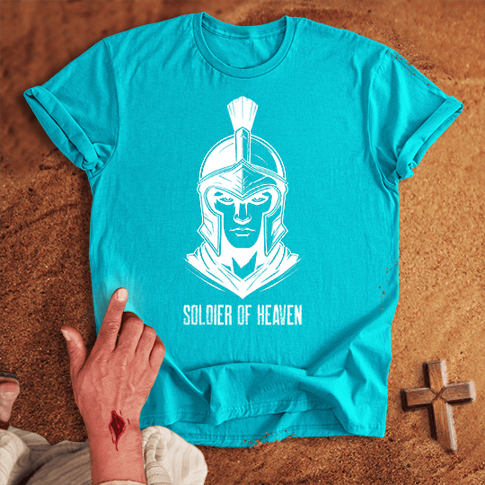 Soldier Of Heaven 11 T Shirt - Sport Grey M | Biblical & Scripture Inspired Apparel | Jesus Monk