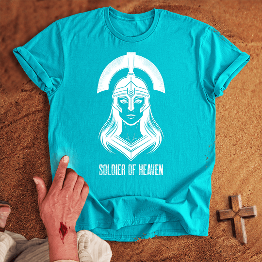 Soldier Of Heaven 13 T Shirt - Sport Grey M | Biblical & Scripture Inspired Apparel | Jesus Monk
