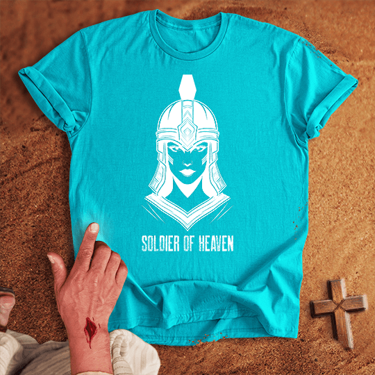 Soldier Of Heaven 14 T Shirt - Sport Grey M | Biblical & Scripture Inspired Apparel | Jesus Monk