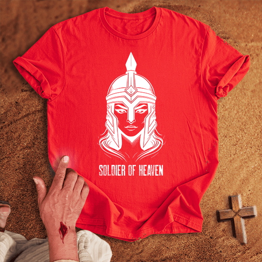 Soldier Of Heaven 15 T Shirt - Tropical Blue M | Biblical & Scripture Inspired Apparel | Jesus Monk