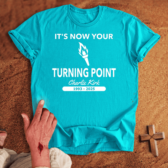 Its Now Your Turning Point T Shirt - Sport Grey M | Biblical & Scripture Inspired Apparel | Jesus Monk