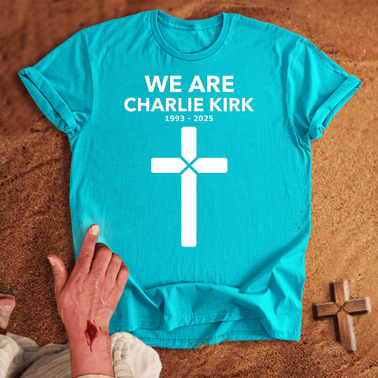 We Are Charlie Kirk T Shirt - Sport Grey M | Biblical & Scripture Inspired Apparel | Jesus Monk